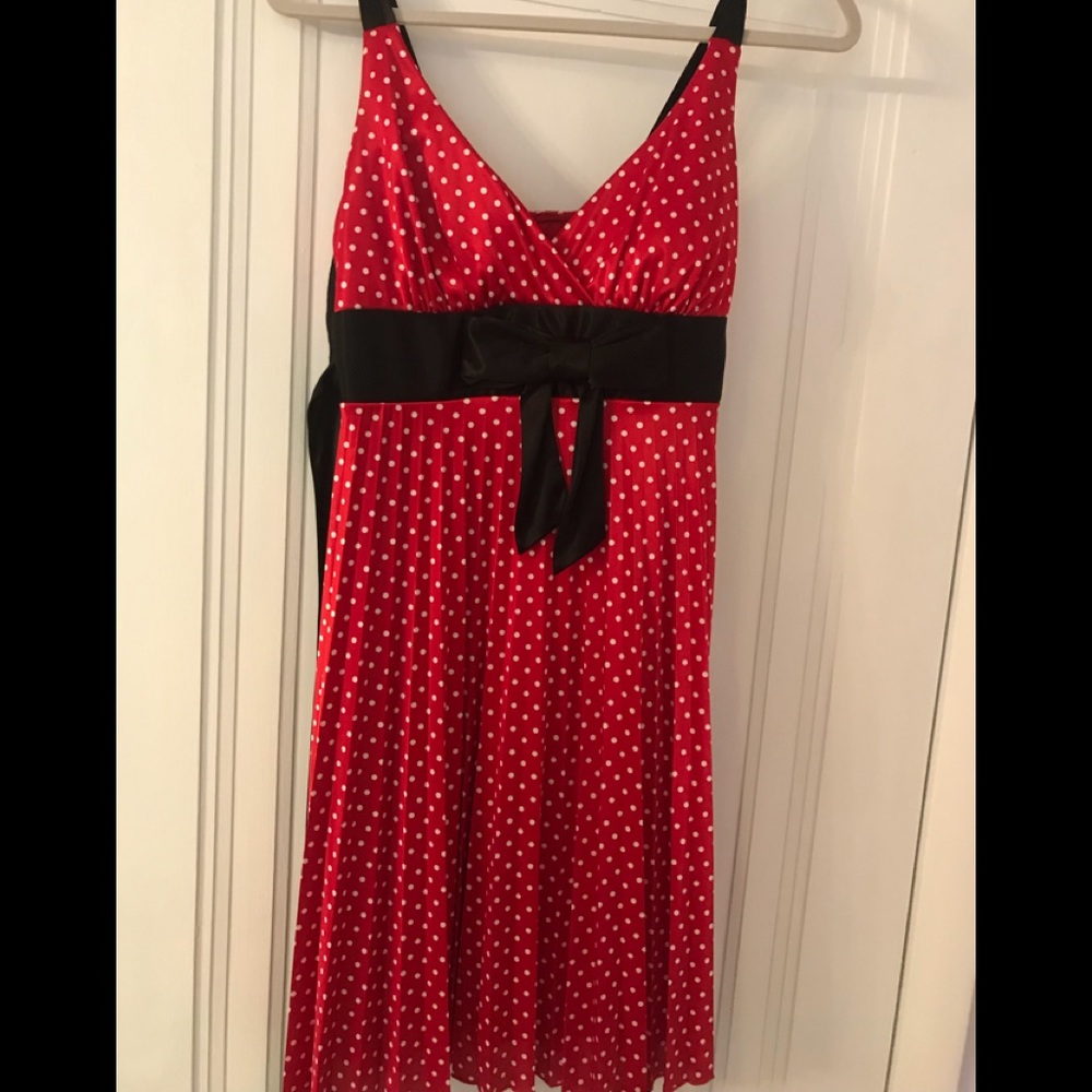 Red polka dress